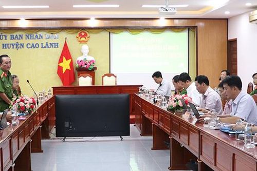 Kiểm tra công tác phòng cháy, chữa cháy tại huyện Cao Lãnh