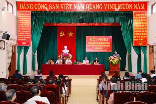Đại biểu HĐND tỉnh tiếp xúc cử tri huyện Kim Sơn