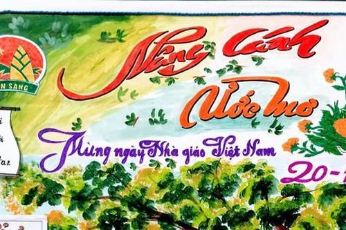 Gợi ý những mẫu báo tường 20/11 đẹp, độc đáo