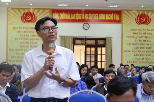 Cử tri Mỹ Đức đề nghị đầu tư tuyến đường Miếu Môn - Quan Sơn bằng ngân sách