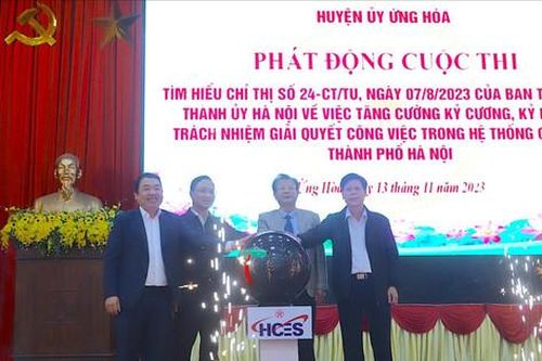 Ứng Hòa phát động cuộc thi tìm hiểu Chỉ thị 24-CT/TU của Ban Thường vụ Thành ủy Hà Nội