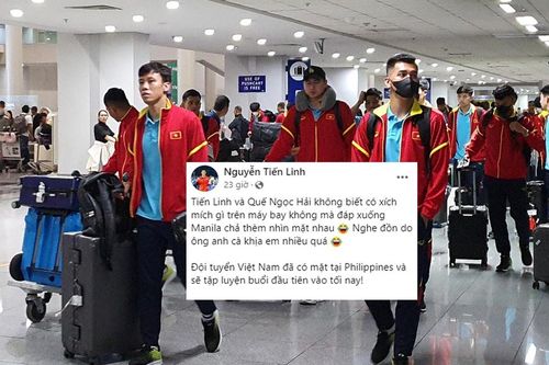 Tiến Linh đăng ảnh 'troll' Quế Ngọc Hải trước đại chiến Việt Nam vs Philippines, CĐV nhận xét đầy hài hước