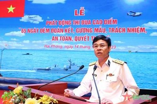 Cục Hậu cần Hải quân: Phát động đợt thi đua cao điểm '65 ngày đêm đoàn kết, gương mẫu, trách nhiệm, an toàn, quyết thắng'