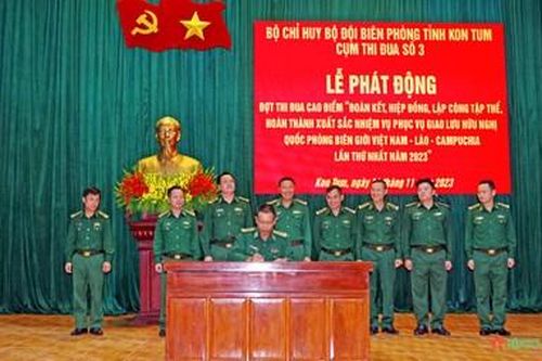 Thi đua hoàn thành xuất sắc nhiệm vụ phục vụ giao lưu hữu nghị quốc phòng biên giới Việt Nam - Lào - Campuchia