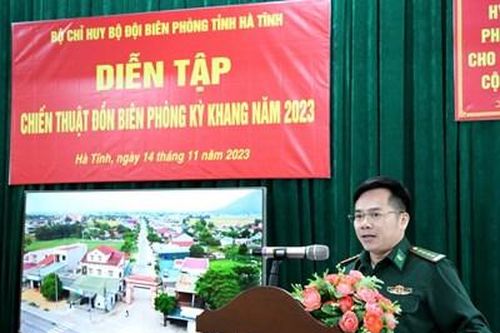 Diễn tập chiến thuật Đồn Biên phòng Kỳ Khang năm 2023