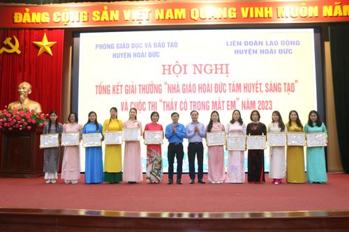 Ngành Giáo dục Hoài Đức (Hà Nội) vinh danh 79 nhà giáo tâm huyết sáng tạo