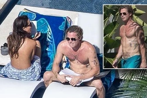 Tài tử Brad Pitt đang cực hạnh phúc bên bạn gái kém 27 tuổi