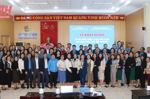 Bồi dưỡng nghiệp vụ đấu thầu cơ bản cho cán bộ công đoàn tỉnh Thanh Hóa