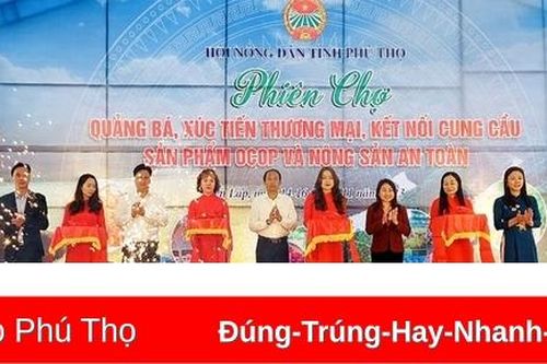 Khai mạc Phiên chợ quảng bá, xúc tiến thương mại, kết nối cung cầu sản phẩm OCOP và nông sản an toàn