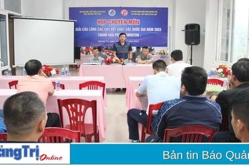 Họp chuyên môn Giải Cầu lông các cây vợt xuất sắc quốc gia năm 2023