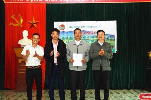 Ra mắt Chi hội nông dân nghề nghiệp bản Củ, xã Chiềng Ban