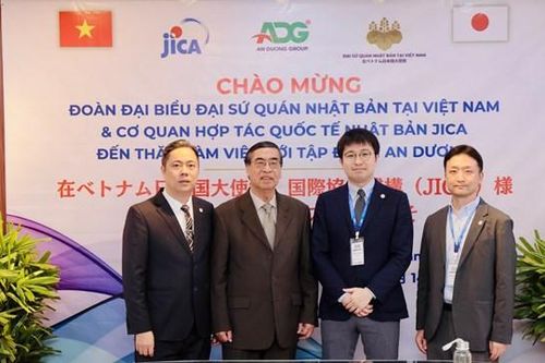 Chủ tịch HĐQT Tập đoàn An Dương tiếp đoàn đại biểu Đại sứ quán và Cơ quan Hợp tác Quốc tế Nhật Bản