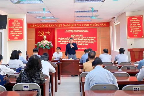Xây đường vào 3 trường Thanh Xuân Nam: Người dân đồng thuận bàn giao mặt bằng