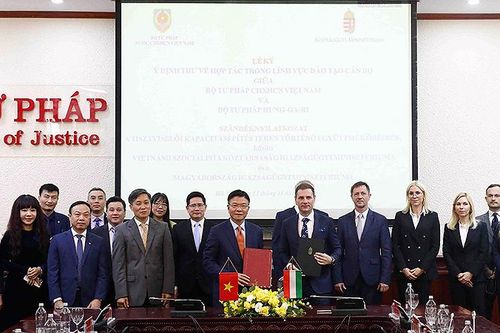 Tăng cường hợp tác nâng cao năng lực cán bộ pháp luật Việt Nam-Hungary
