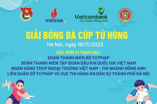 Khởi động Giải bóng đá Cúp Tứ hùng năm 2023