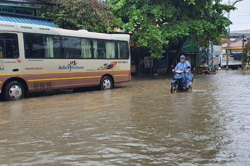 Khánh Hòa: Mưa lũ, các trường cho học sinh nghỉ học nếu cần thiết