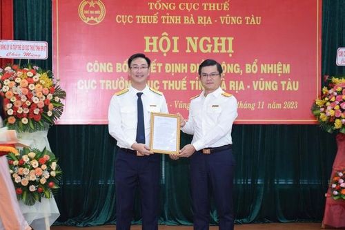 Cục Thuế Bà Rịa - Vũng Tàu có tân Cục trưởng