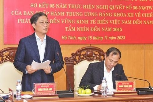 Đưa Hà Tĩnh trở thành tỉnh mạnh về biển, giàu từ biển