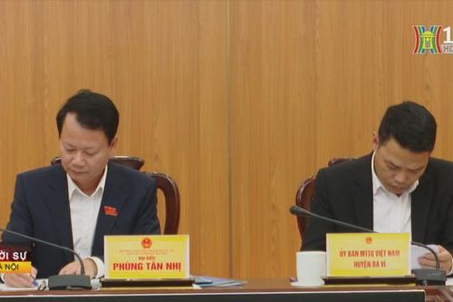 Đại biểu HĐND Thành phố tiếp xúc cử tri huyện Ba Vì