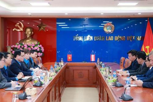 Lãnh đạo Tổng Liên đoàn Lao động Việt Nam làm việc với Đoàn đại biểu cấp cao Đảng Cộng sản Peru