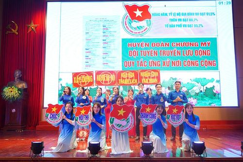 Sơ khảo Hội thi 'Tuyên truyền viên giỏi tuyên truyền QTƯX nơi công cộng' cụm 3