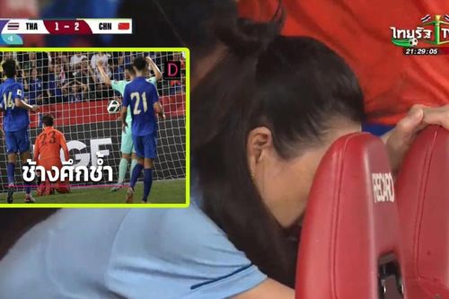 Madam Pang gục đầu thất vọng, báo Thái Lan lo sốt vó sau khi 'Voi chiến' thua ngược ĐT Trung Quốc