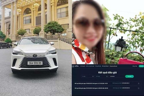 Biển số 36A-999.99 hơn 5 tỷ trên Lexus RX của nữ đại gia Thanh Hóa