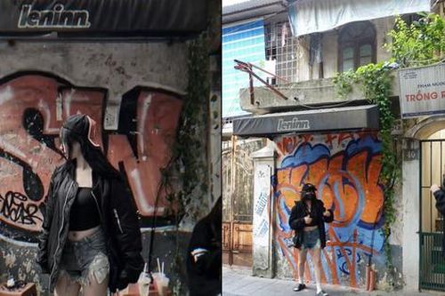 Bức tường cũ trên phố Ấu Triệu bỗng hot rần rần