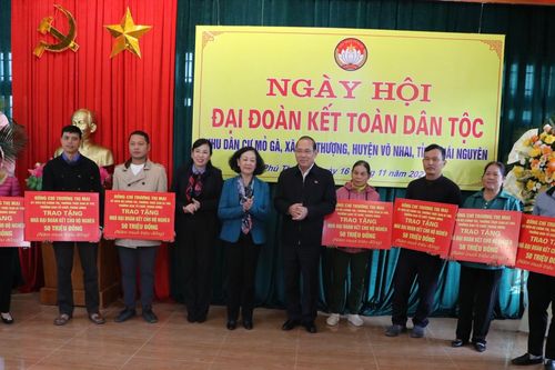 Trưởng Ban Tổ chức Trung ương dự Ngày hội Đại đoàn kết tại Thái Nguyên