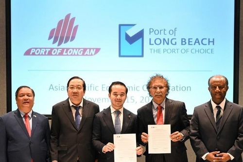 Cảng Quốc tế Long An và Cảng Long Beach ký kết thúc đẩy hợp tác thương mại