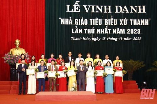 Vinh danh 118 'Nhà giáo tiêu biểu xứ Thanh' lần thứ nhất năm 2023