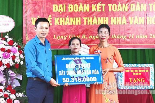 Các cấp công đoàn huyện Chi Lăng: Góp sức xây dựng nông thôn mới
