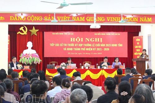 Đại biểu HĐND hai cấp tiếp xúc cử tri trước kỳ họp thường lệ cuối năm 2023