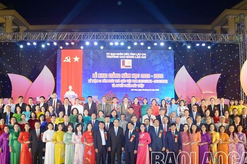 Trường Cao đẳng Lào Cai long trọng tổ chức Lễ khai giảng năm học 2023 - 2024