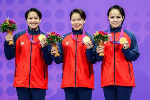 Đoạt Huy chương Vàng ASIAD 19, hai nữ vận động viên CAND nhận thưởng lớn