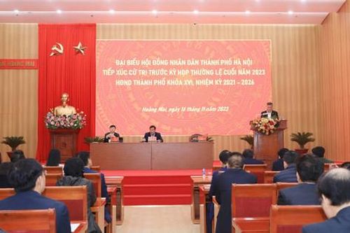 Cử tri quận Hoàng Mai kiến nghị đẩy nhanh tiến độ một số dự án