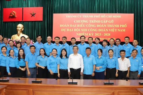 52 đại biểu Công đoàn TPHCM tham dự Đại hội XIII Công đoàn Việt Nam