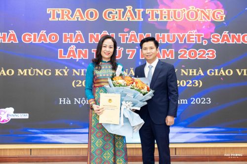 Chân dung nữ hiệu trưởng đạt giải thưởng 'Nhà giáo Hà Nội tâm huyết, sáng tạo'