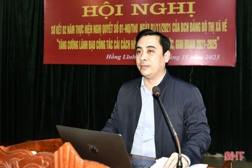 TX Hồng Lĩnh tiếp tục đầu tư, hiện đại hóa nền hành chính
