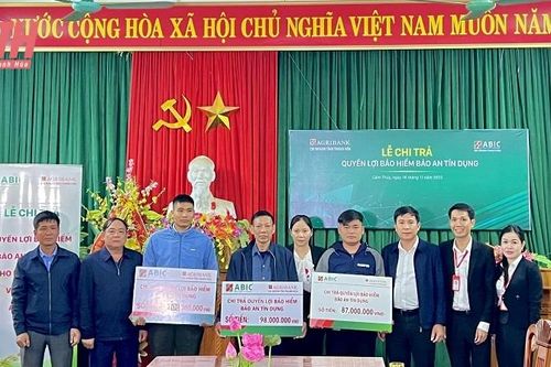Chi trả 290 triệu đồng Bảo An tín dụng cho khách hàng vay vốn