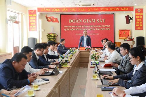 Ủy ban Khoa học, Công nghệ và Môi trường giám sát chuyển đổi số tại Điện Biên