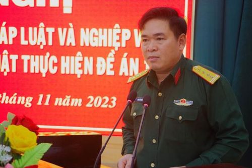 Bộ Chỉ huy Quân sự tỉnh Khánh Hòa: Tập huấn nghiệp vụ phổ biến, giáo dục pháp luật thực hiện Đề án 1371