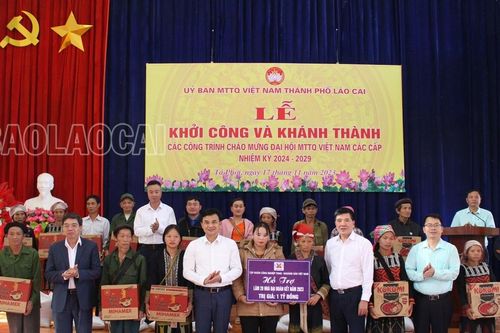 Khởi công và khánh thành các công trình chào mừng Đại hội đại biểu Ủy ban Mặt trận Tổ quốc Việt Nam các cấp nhiệm kỳ 2024 – 2029