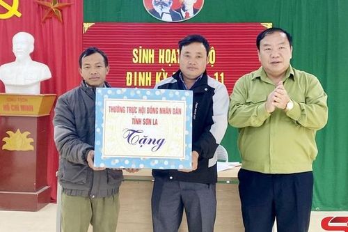 Đồng chí Phó Chủ tịch HĐND tỉnh dự sinh hoạt với chi bộ bản Pá Nó
