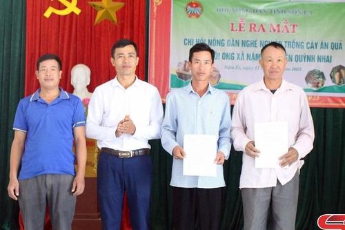 Ra mắt Chi hội nông dân nghề nghiệp trồng cây ăn quả và nuôi ong xã Nặm Ét