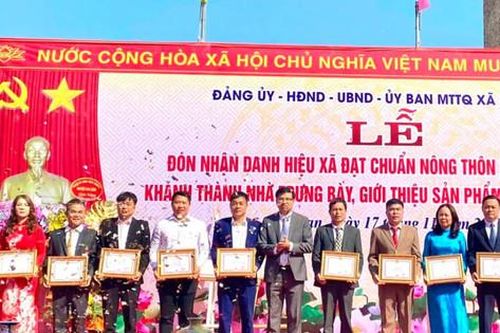 Kim Lan đón nhận danh hiệu xã đạt chuẩn nông thôn mới nâng cao