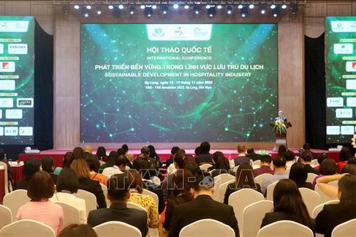 Hội thảo quốc tế về 'Phát triển bền vững trong lĩnh vực lưu trú du lịch'