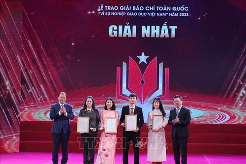 Báo điện tử Vietnamplus giành giải đặc biệt Giải báo chí 'Vì sự nghiệp Giáo dục Việt Nam'