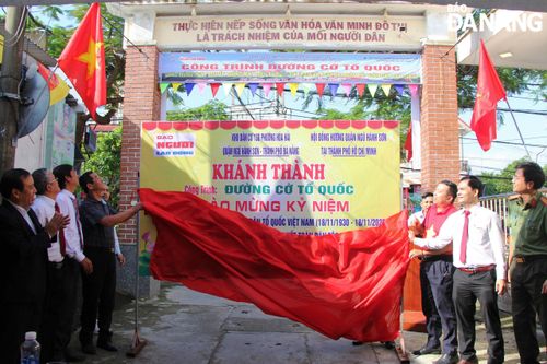 Khánh thành đường cờ Tổ quốc đầu tiên tại Đà Nẵng