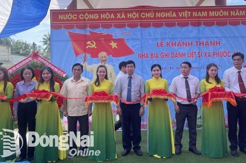 Khánh thành Nhà bia ghi danh liệt sĩ xã Phước An